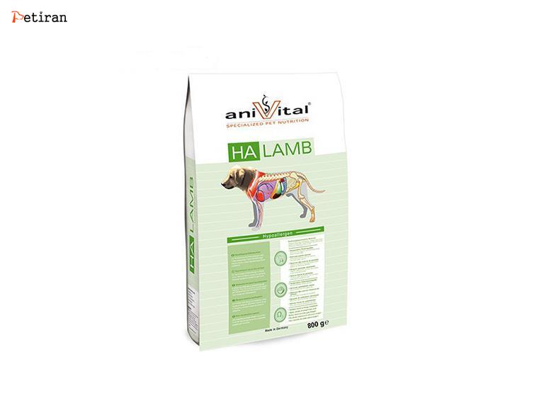 Anivital HA lamb-حاوی گوشت بره مخصوص سگ هایی که حساسیت غذایی دارند